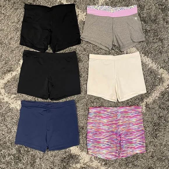 Girls Activewear Bundle Sports Bras Shorts Gymnastics Dance Acro Size 10-14 - Picture 2 of 10